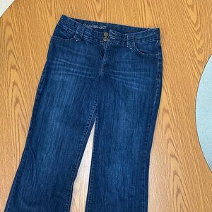 Eddie Bauer Double Button Bootcut Jeans - Deep Indigo